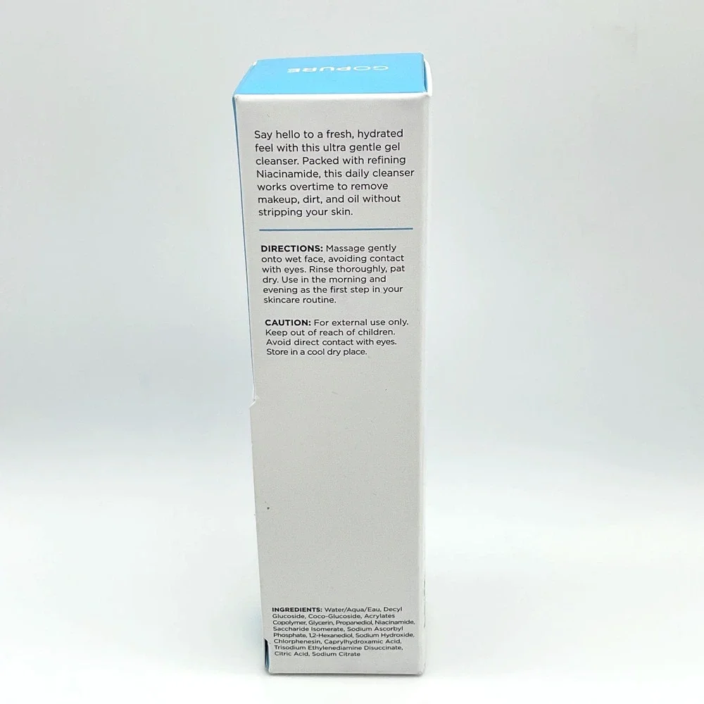 goPure Gentle Gel Cleanser 1% Niacinamide‎ Sulfate Free Face Wash 4oz New in Box
